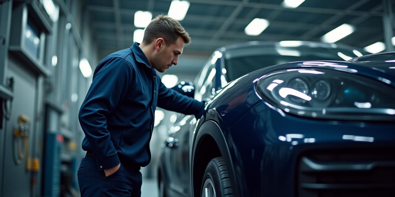 Mécanicien expert travaillant sur une voiture haut de gamme